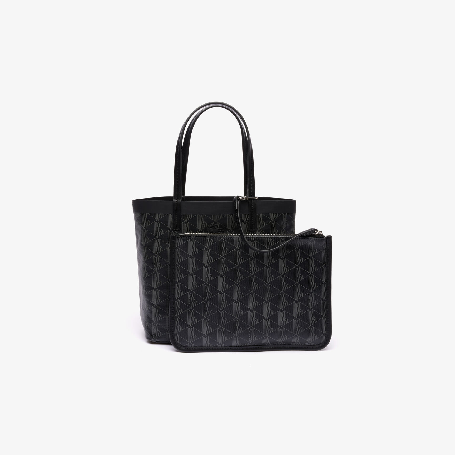 حقيبة توت صغيرة كانفا مغلفة بنقشة شعار الماركة من مجموعة زيلي حقيبة توت صغيرة كانفا مغلفة بنقشة شعار الماركة من مجموعة زيلي