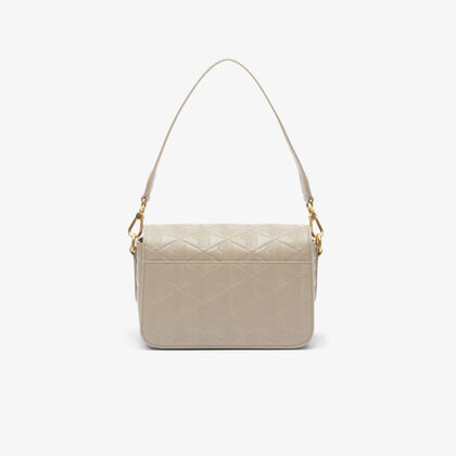 حقيبة كتف ماهيكي جلدية منقوشة