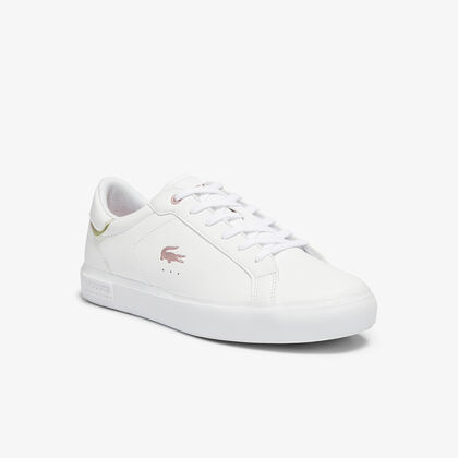 Juniors' Powercourt Synthetic Metallic Accent Trainers