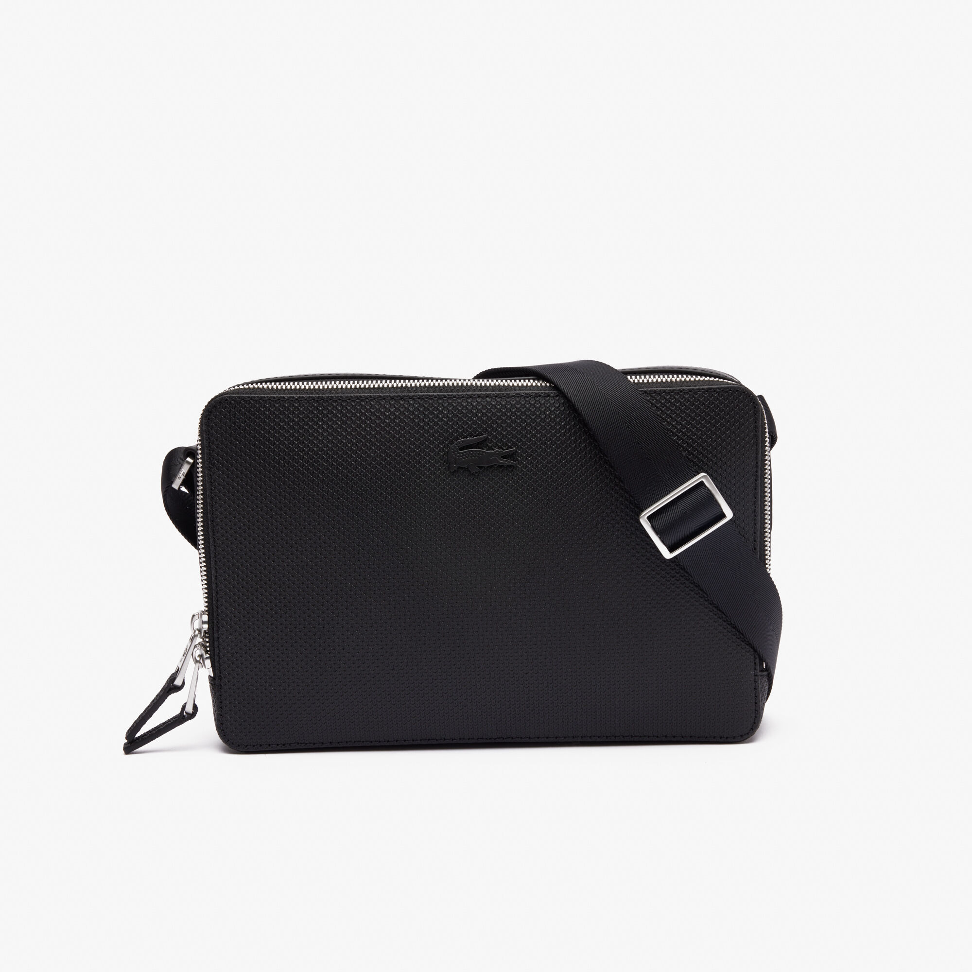 Men's chantaco matte stitched sale leather zippered crossbody bag