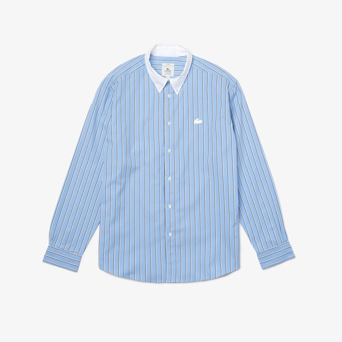 Unisex Lacoste LIVE Striped Cotton Shirt