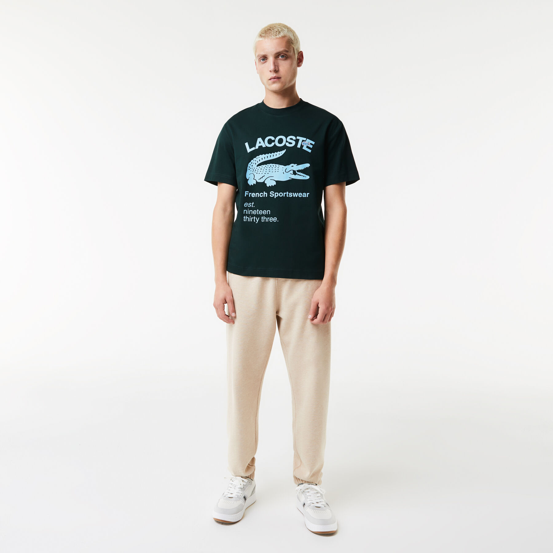 Men's Lacoste Relaxed Fit Crocodile T-Shirt men s lacoste relaxed fit crocodile t shirt
