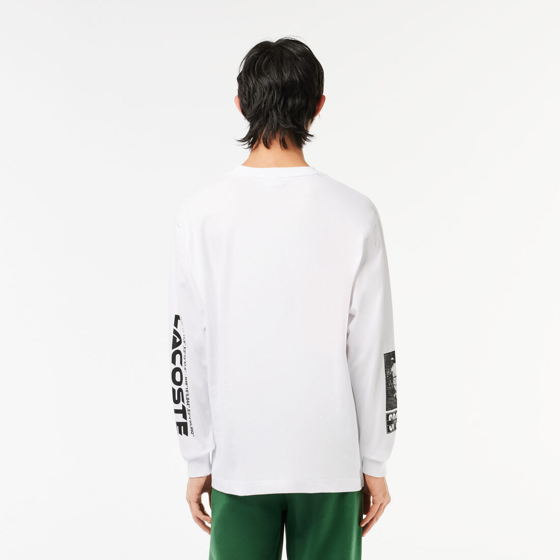 Loose fit T-shirt with Rene Lacoste print Loose fit T-shirt with Rene Lacoste print