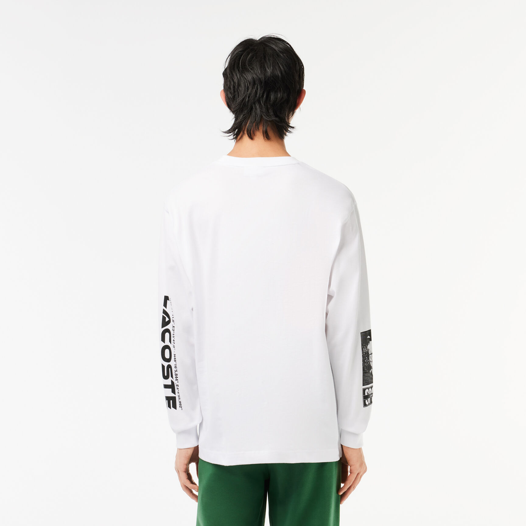 Loose fit T-shirt with Rene Lacoste print Loose fit T-shirt with Rene Lacoste print
