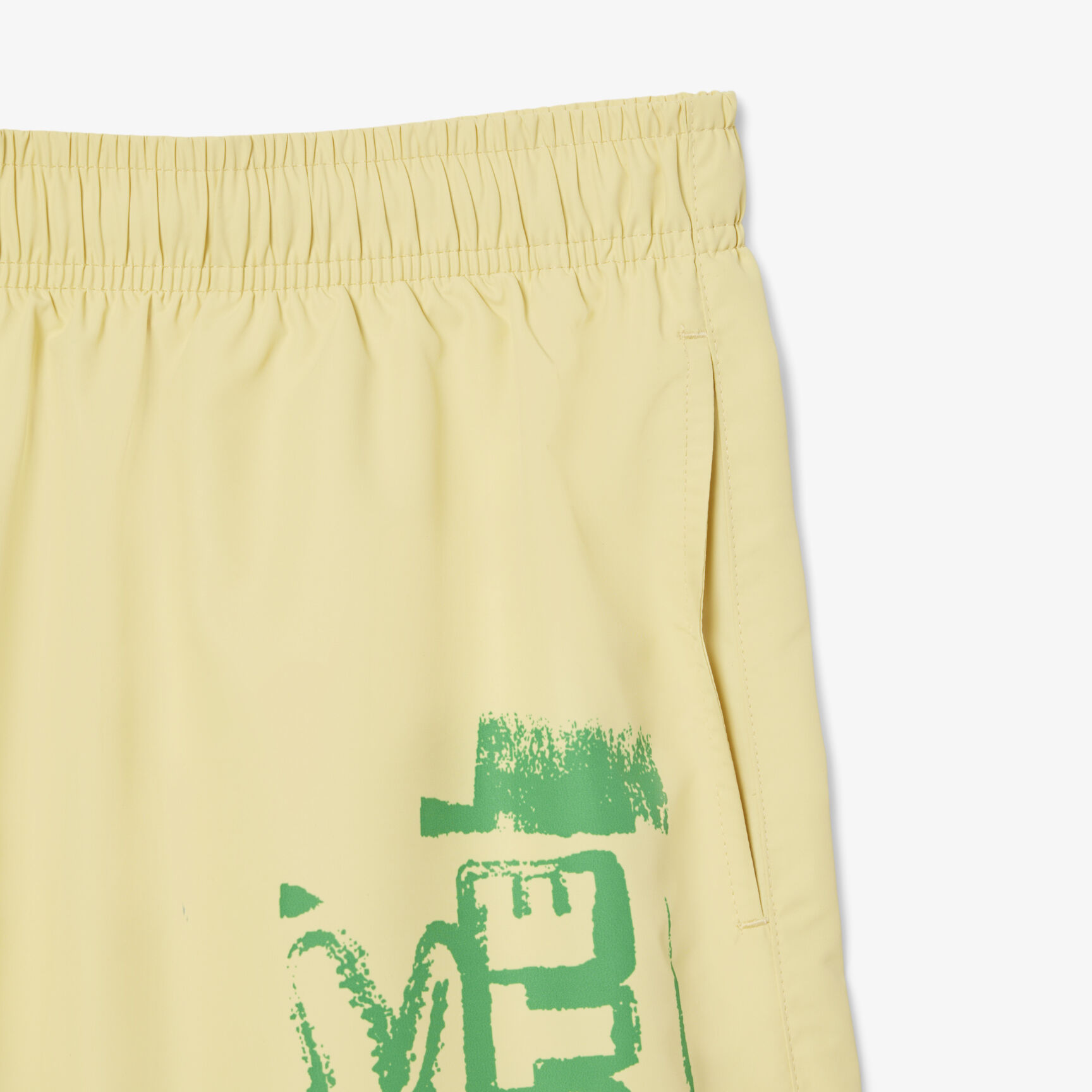 Long Branded Swim Trunks