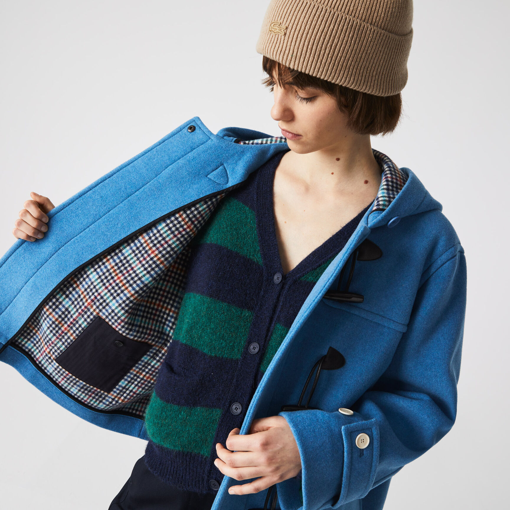 Women's Lacoste Wool Blend Duffel Coat | Lacoste