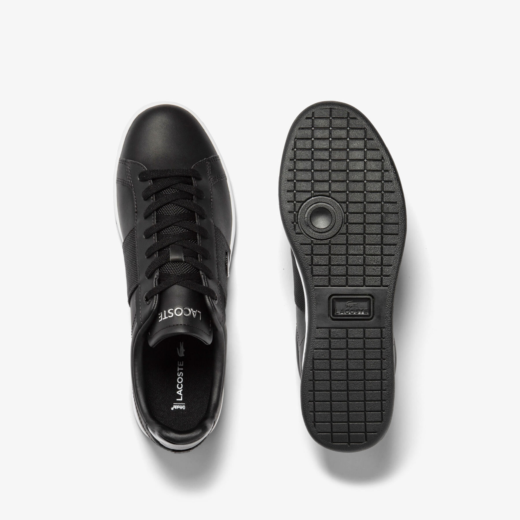 men s lacoste carnaby pro leather premium trainers