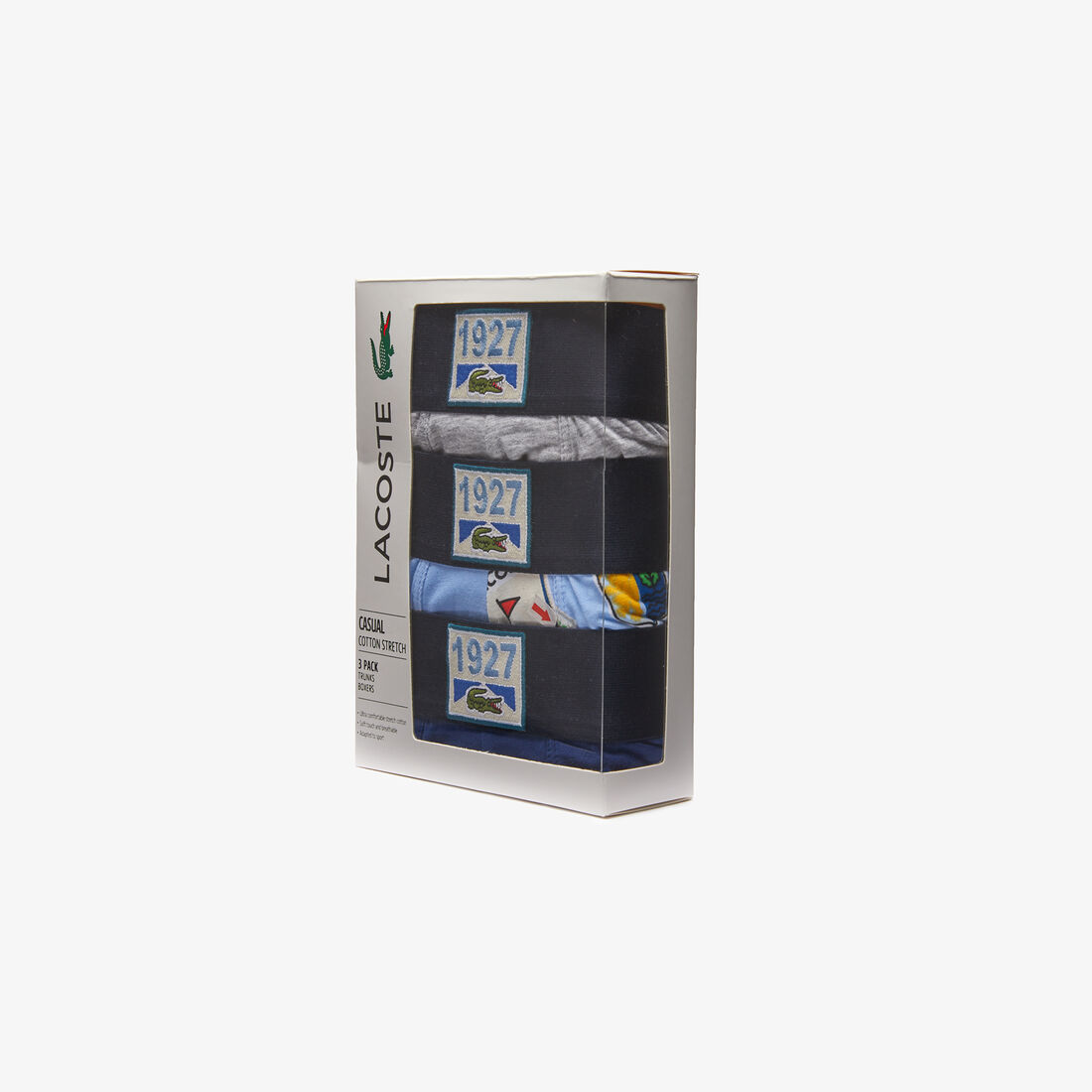 سروال داخلي للرجال من القطن المرن مع شارات عبوة 3 قطع سروال داخلي للرجال من القطن المرن مع شارات عبوة 3 قطع