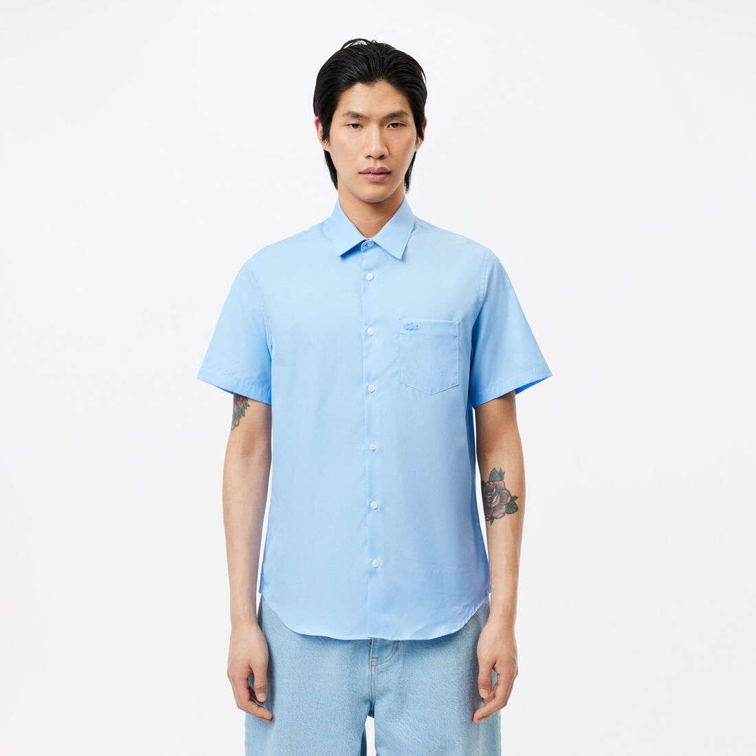 Regular Fit Short Sleeved Cotton Shirt