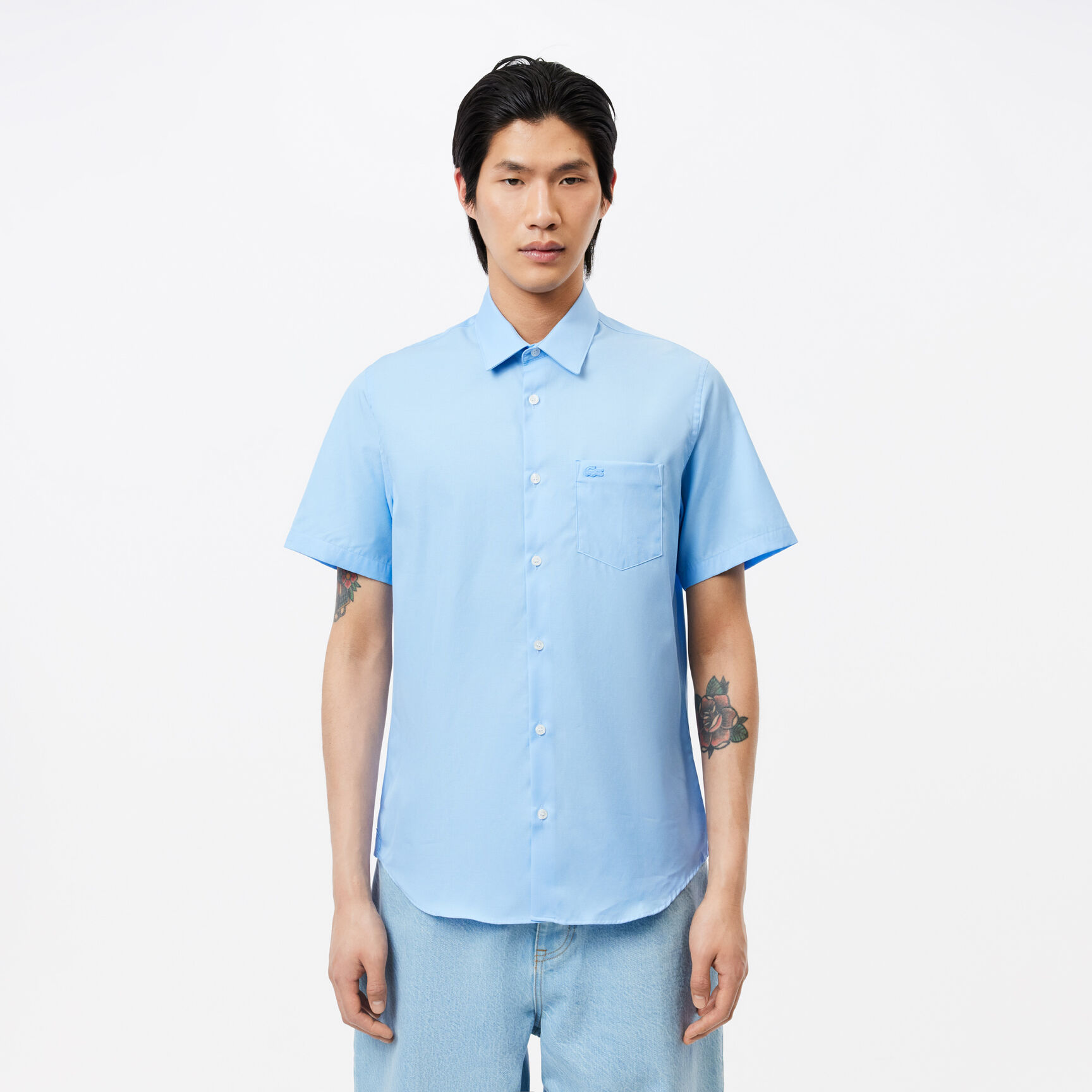 Regular Fit Short Sleeved Cotton Shirt