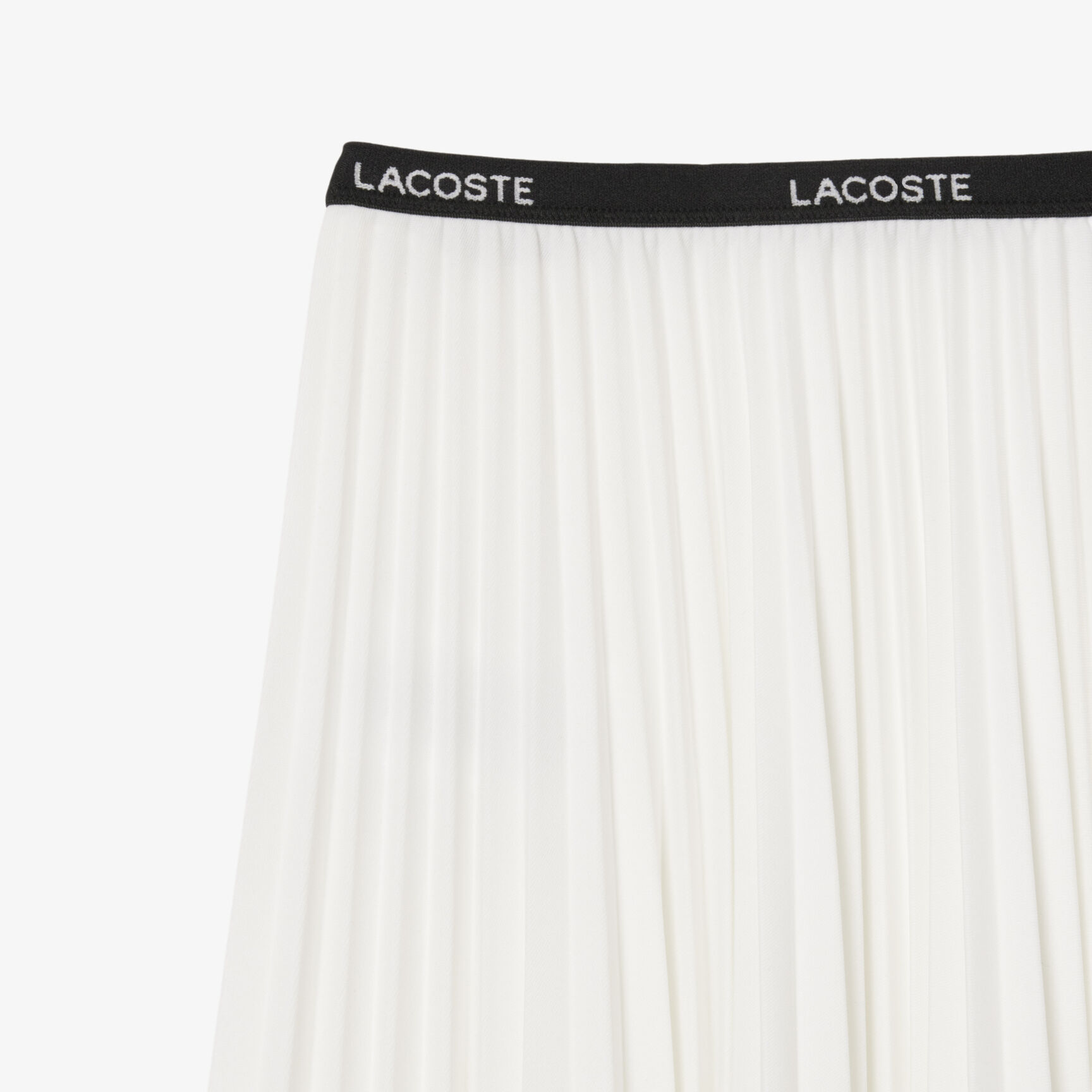 تنورة طويلة مطوية بخصر مطاطي تنورة طويلة مطوية بخصر مطاطي