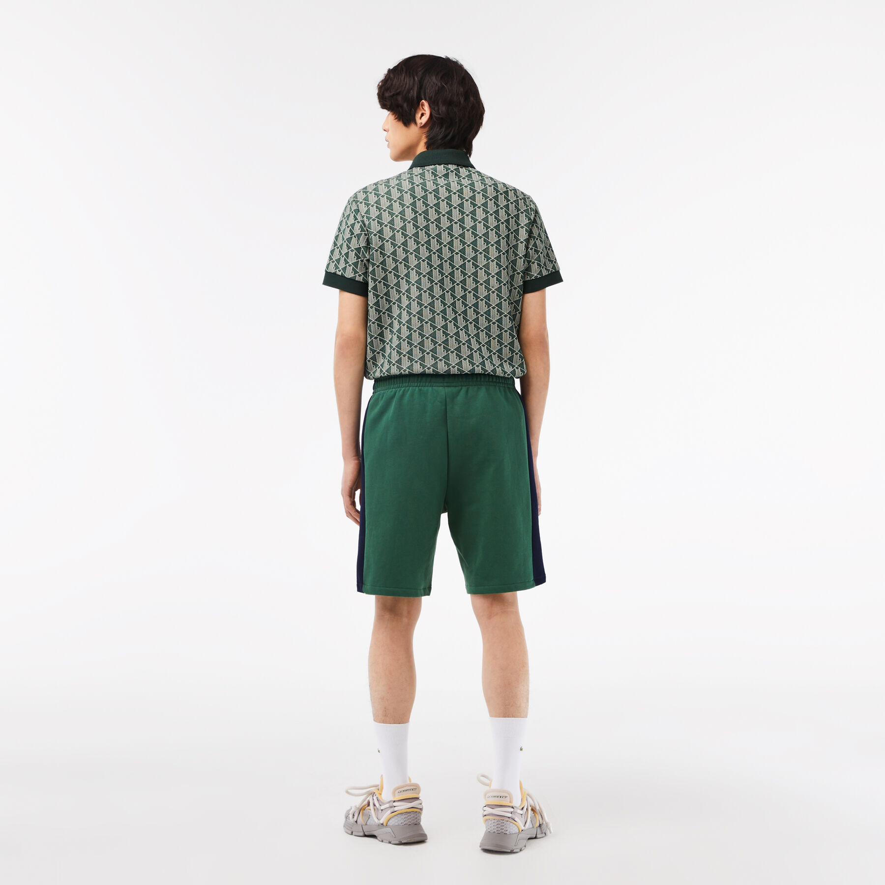 Men's Lacoste Brushed Fleece Colourblock Shorts men s lacoste brushed fleece colourblock shorts