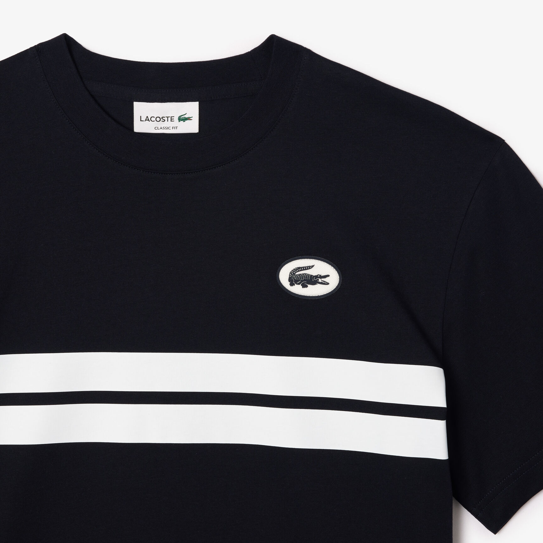 Buy Heritage Print Cotton Tshirt Lacoste SA