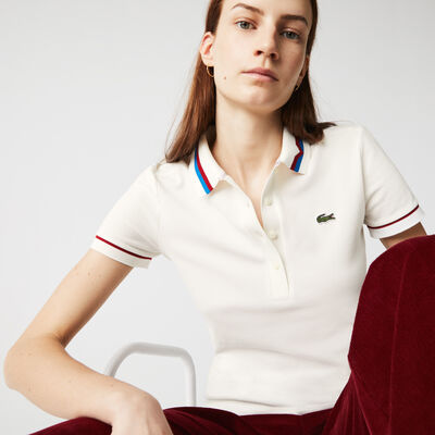 Women’s Made In France Slim Fit Organic Cotton Piqué Polo