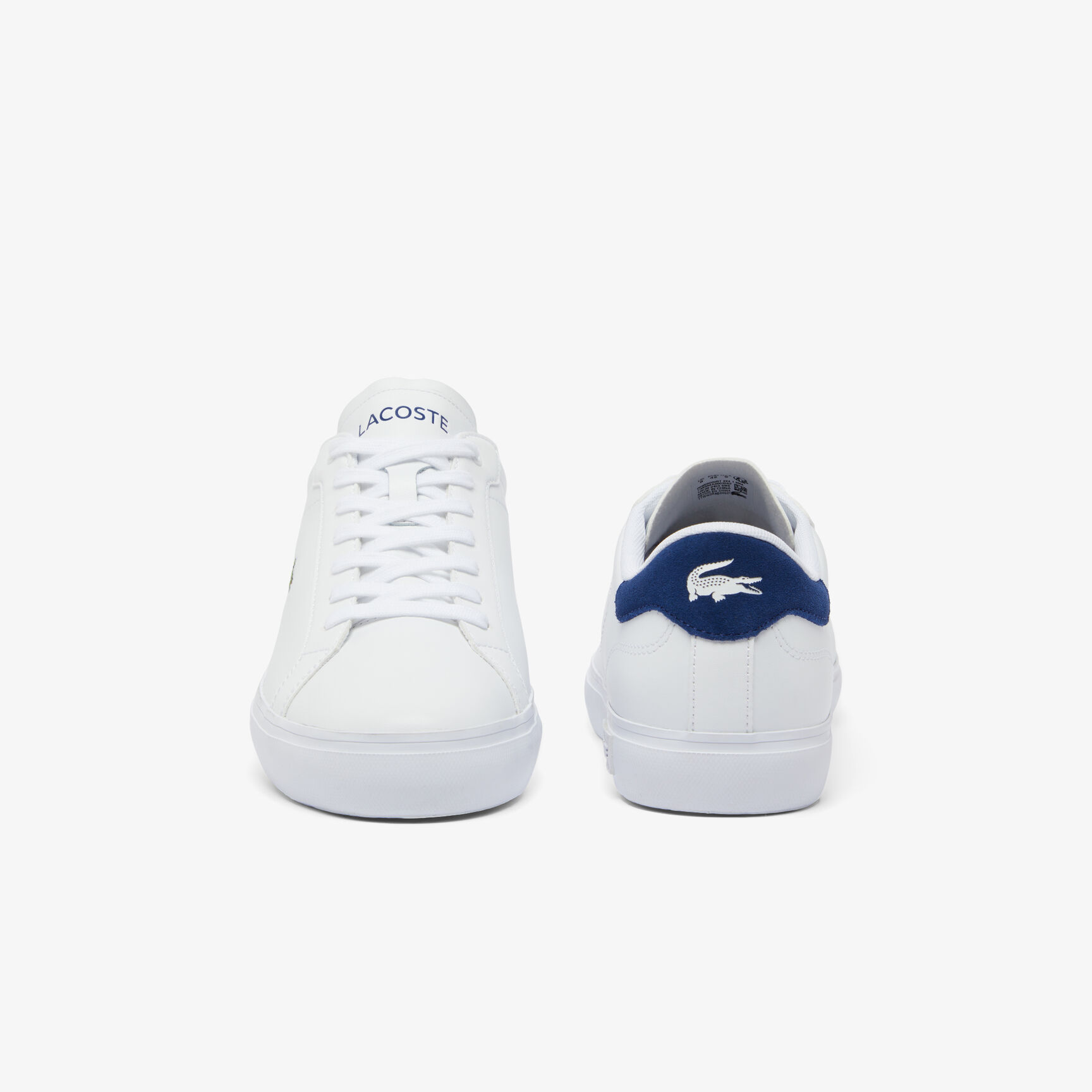 Men's Powercourt Logo Tongue Leather Trainers
