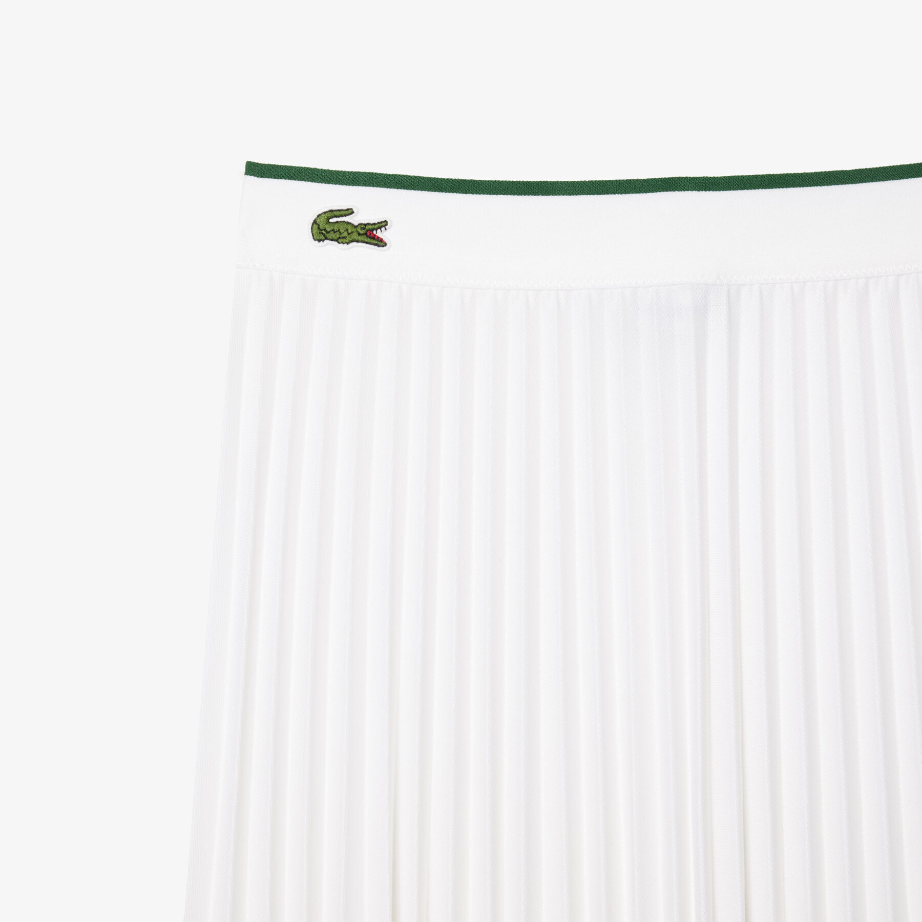 lacoste short pleated elastic waist skirt