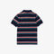 boys  lacoste badge striped cotton piqu  polo shirt
