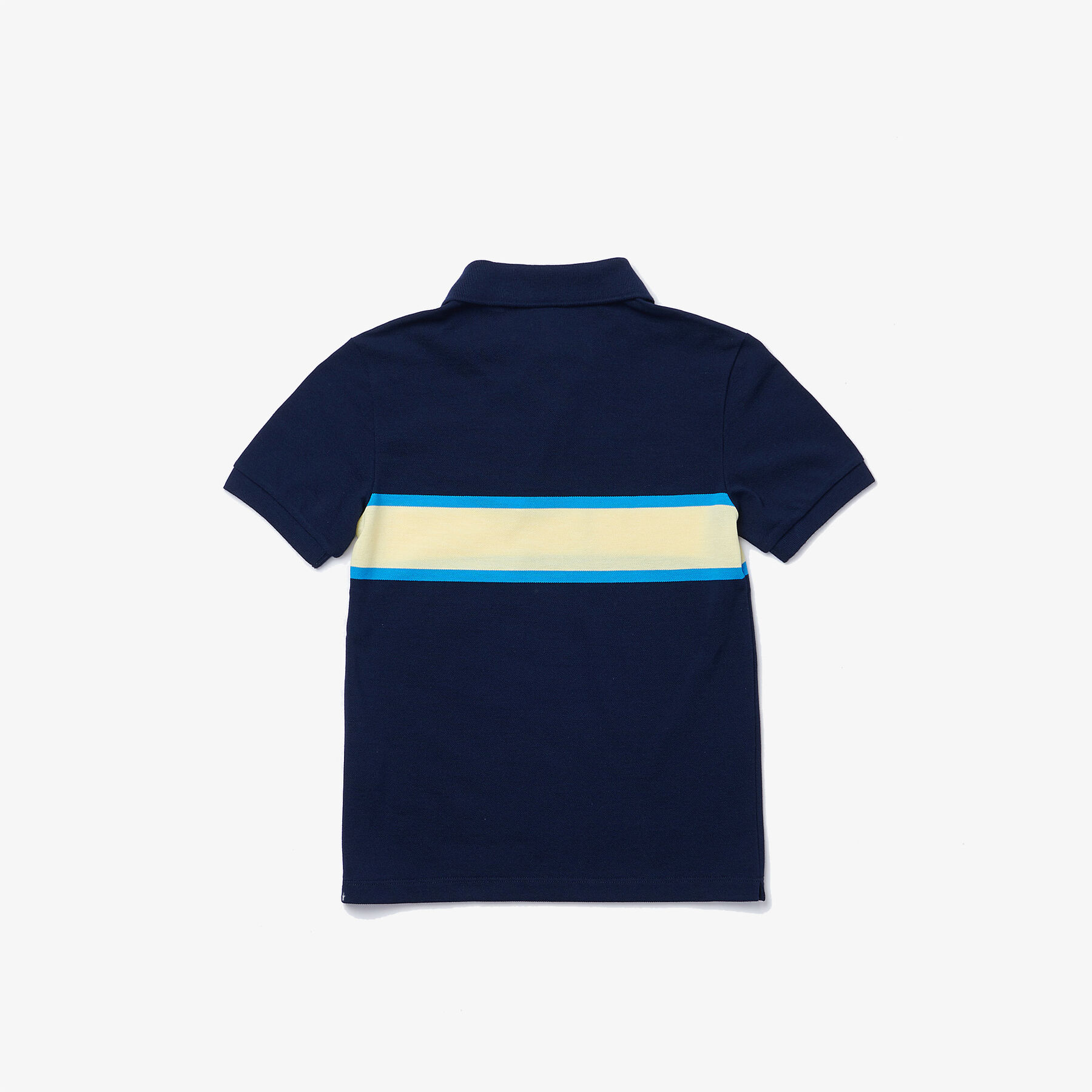 boys  lacoste contrast striped cotton piqu  polo