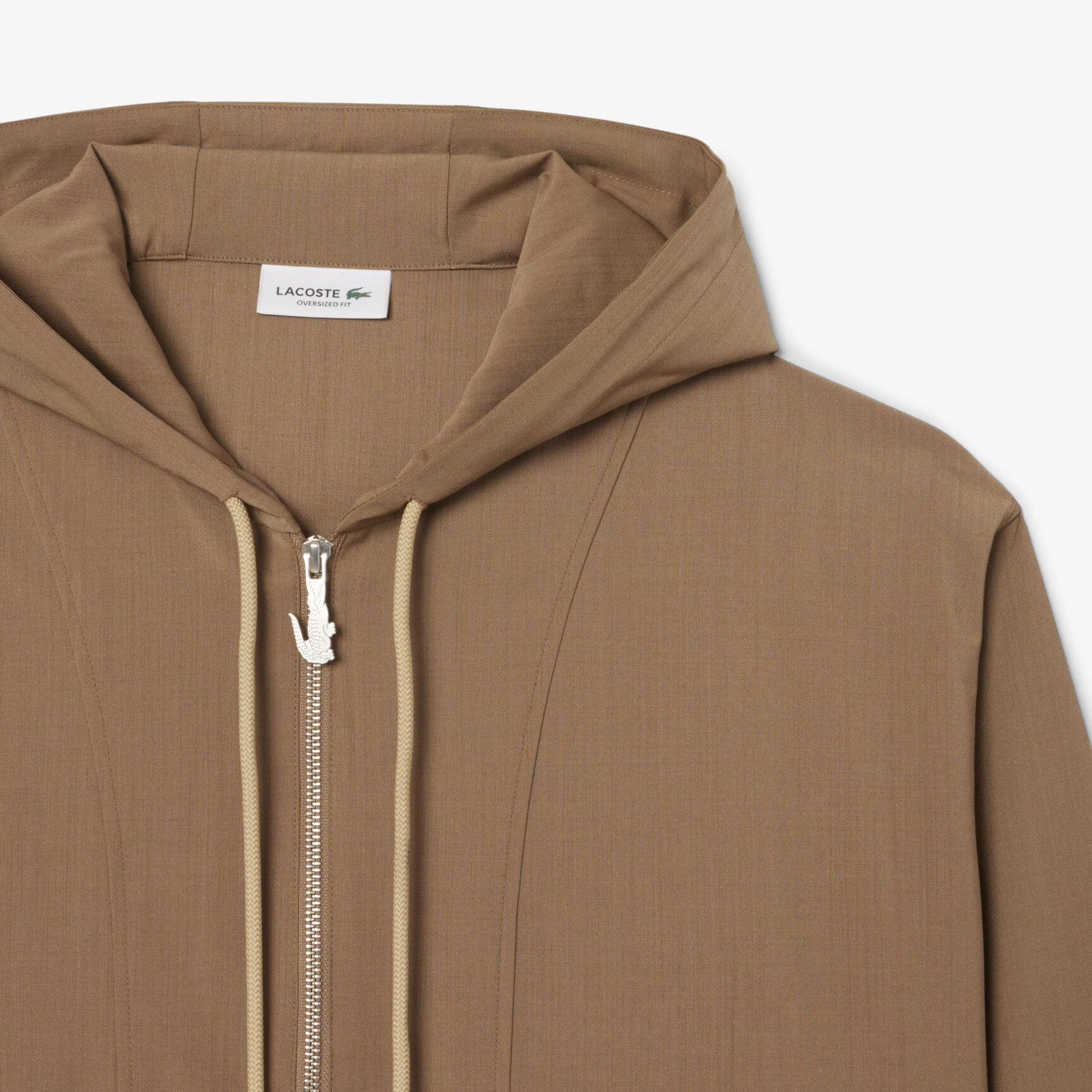 Oversized Wool Blend Popover Jacket