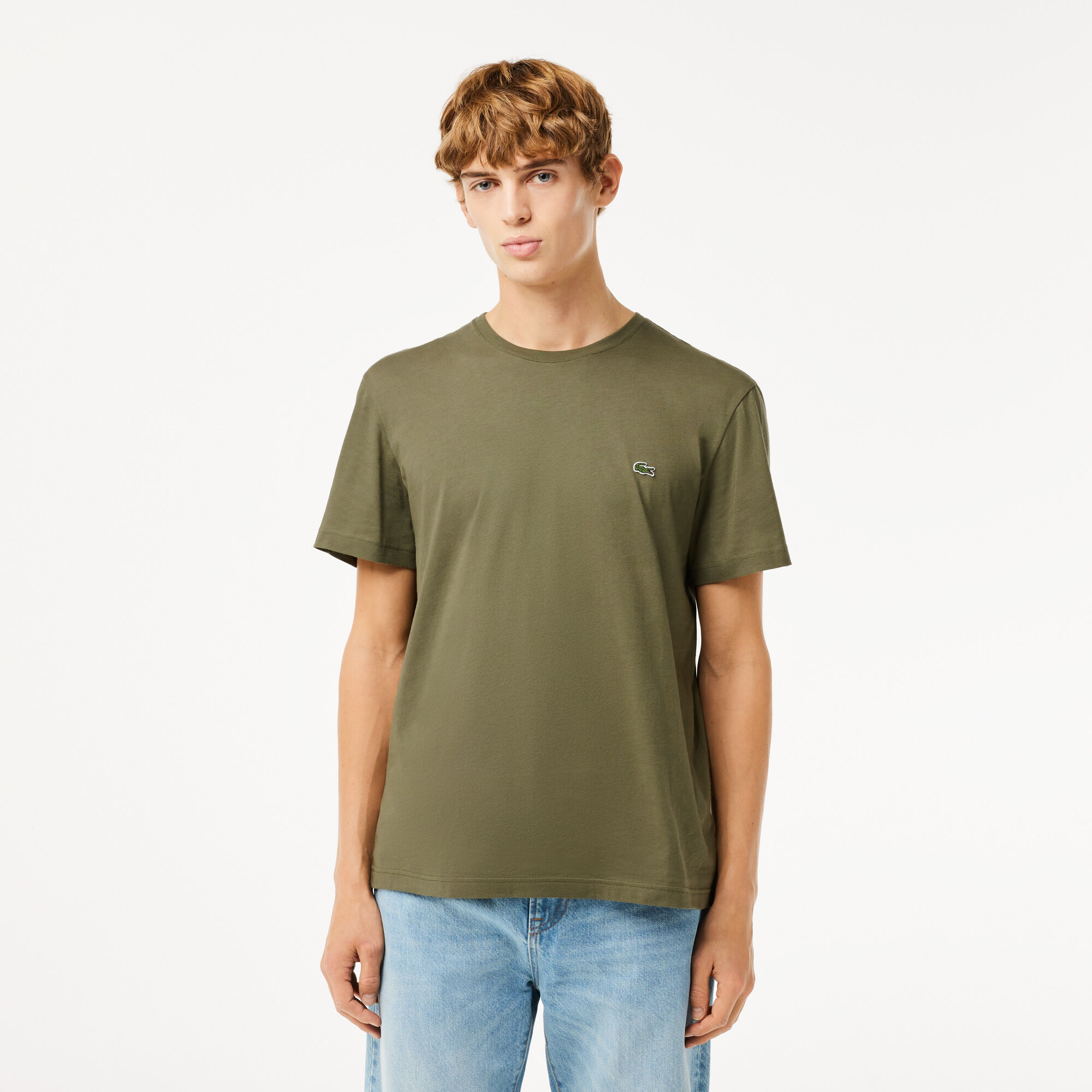 Lacoste men's crew neck t shirt clearance