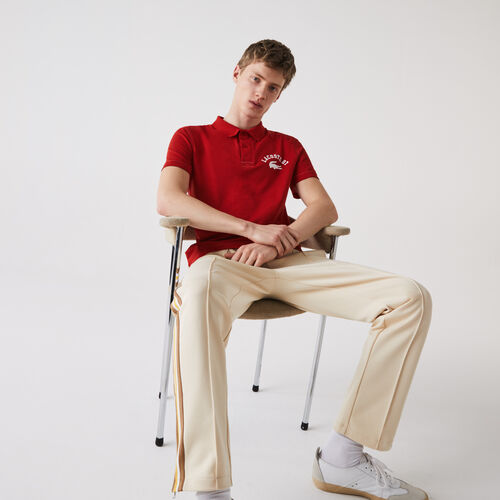 Men’s Lacoste Regular Fit Lettered Ultra-light Knit Polo Shirt