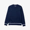 لاكوست سويت شيرت للجولف مع طباعة رسومية وفتحة رقبة مستديرة مجموعة lacoste sport للرجال