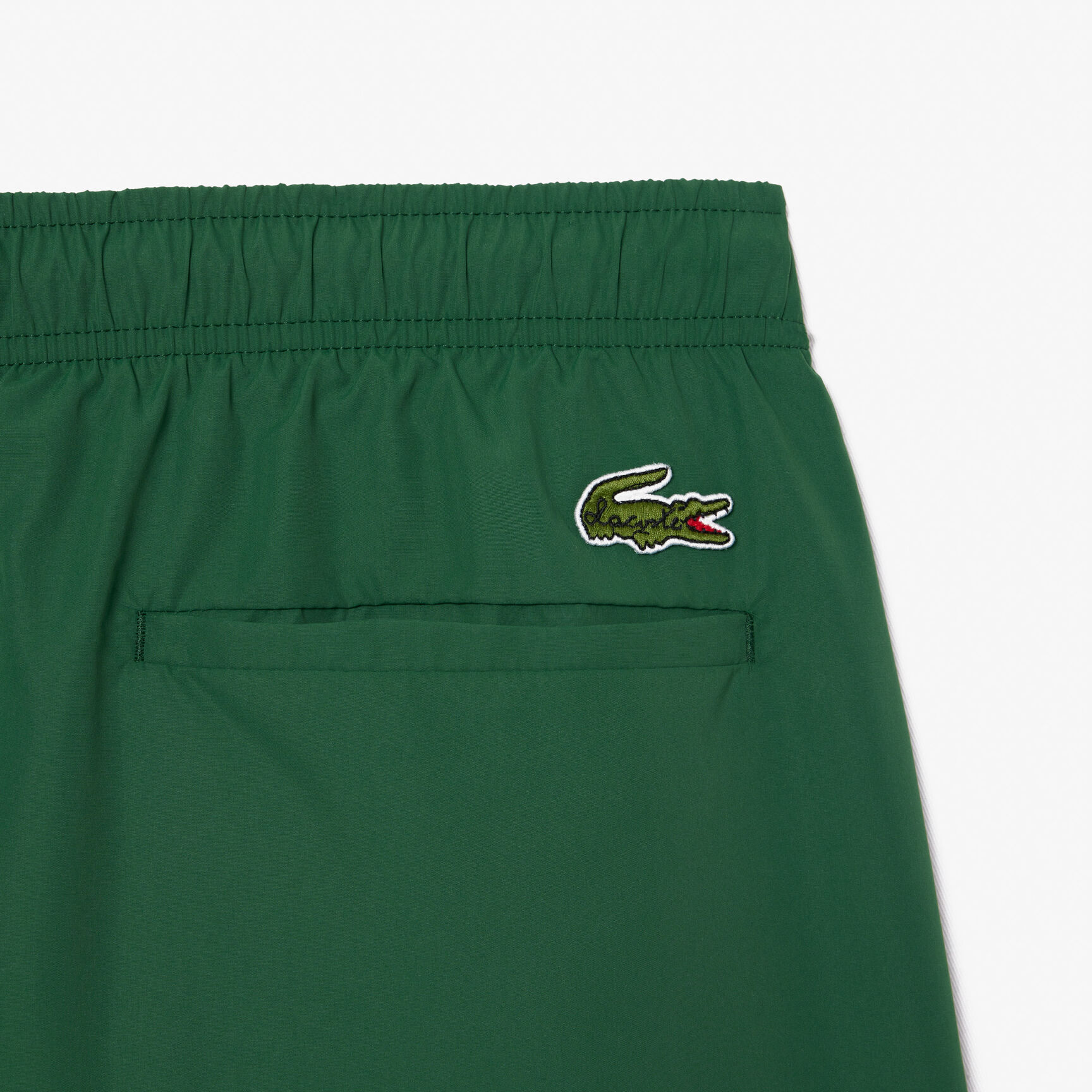 Mid Length Slogan Swim Trunks
