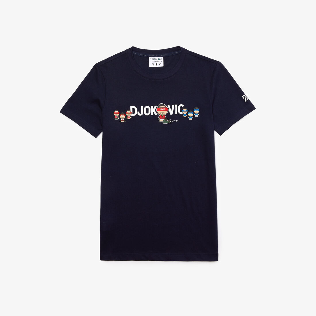 Men's Lacoste SPORT Collab Youssef SY Breathable Cotton T-shirt Men's Lacoste SPORT Collab Youssef SY Breathable Cotton T-shirt