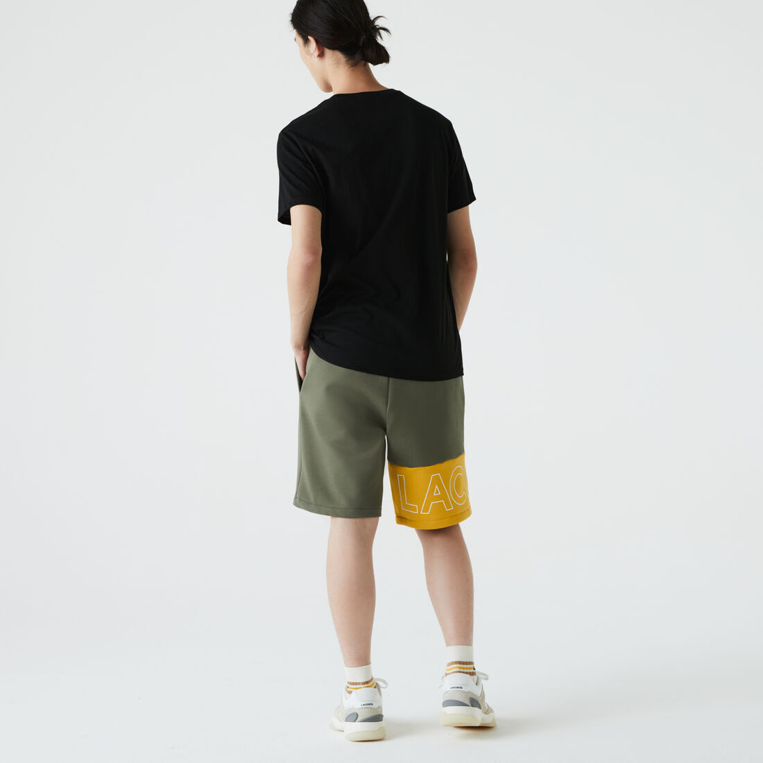 Men's Lettered Colorblock Fleece Shorts Men's Lettered Colorblock Fleece Shorts