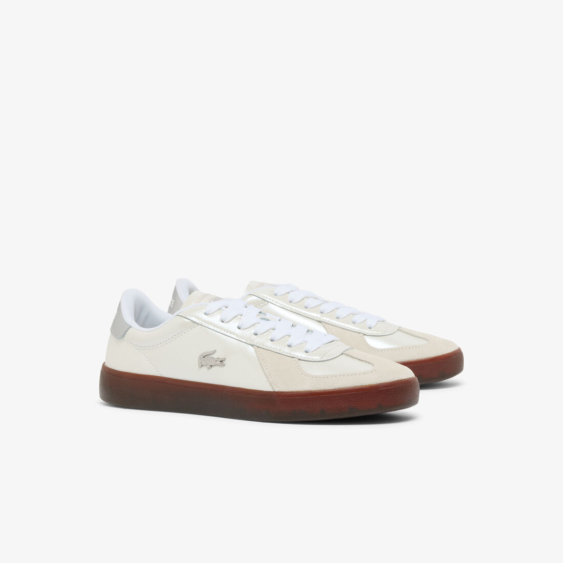 lacoste women s baseshot pro leather sneakers