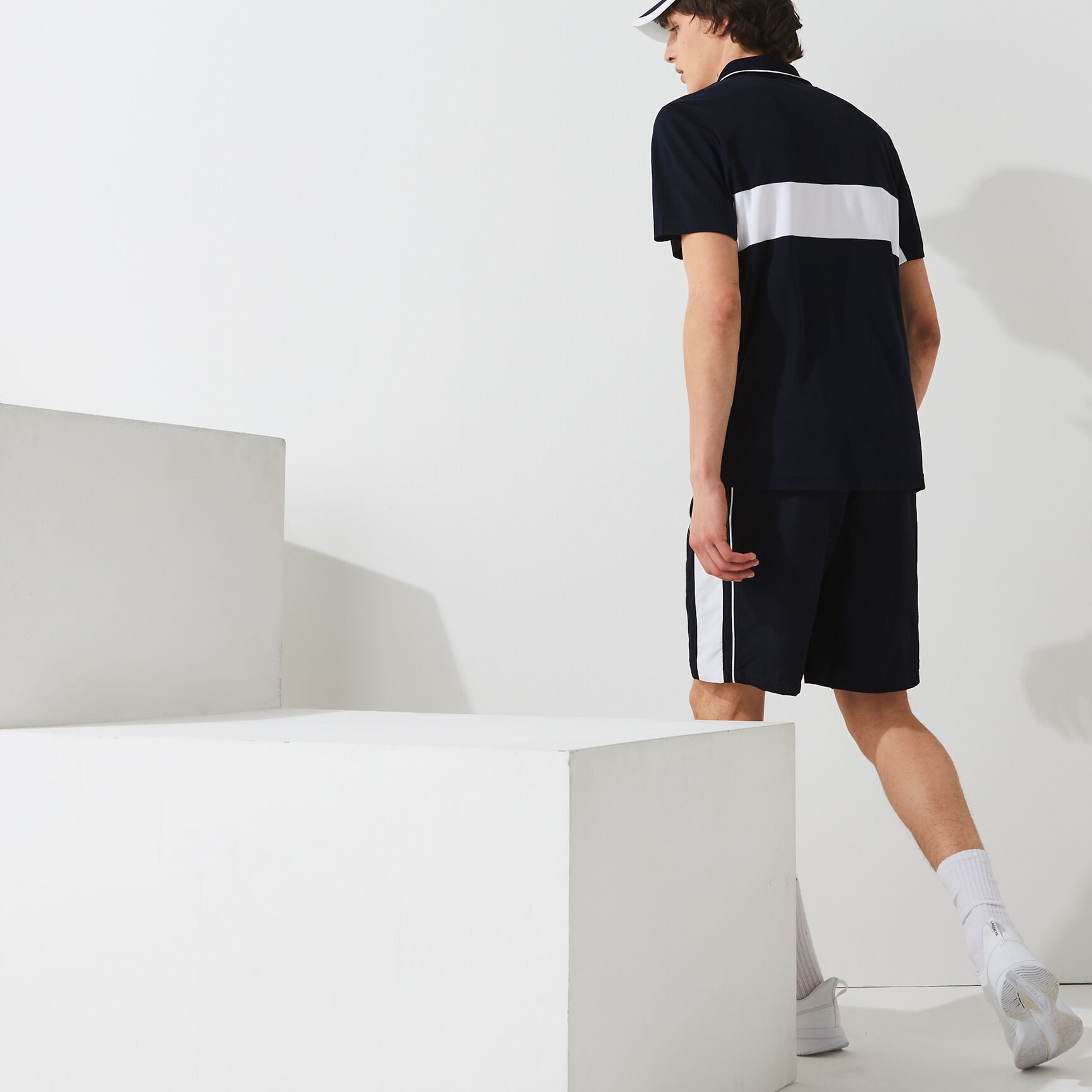 Men&rsquo;s Lacoste SPORT Colourblock Breathable Resistant Polo Shirt