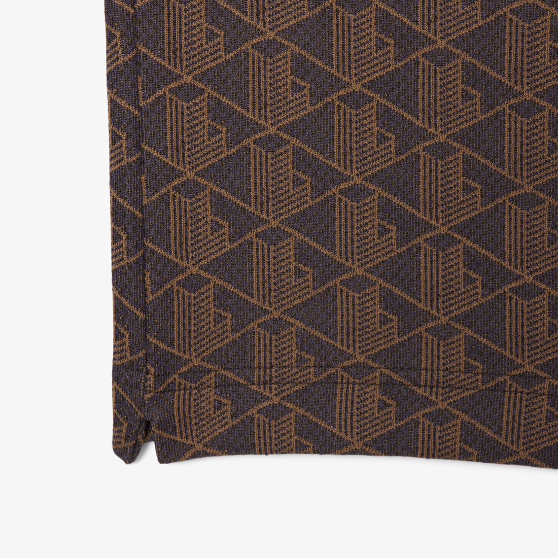 قميص بولو كلاسيكي بقصّة كلاسيكية من قماش الجاكار أحادي اللون قميص بولو كلاسيكي بقصّة كلاسيكية من قماش الجاكار أحادي اللون