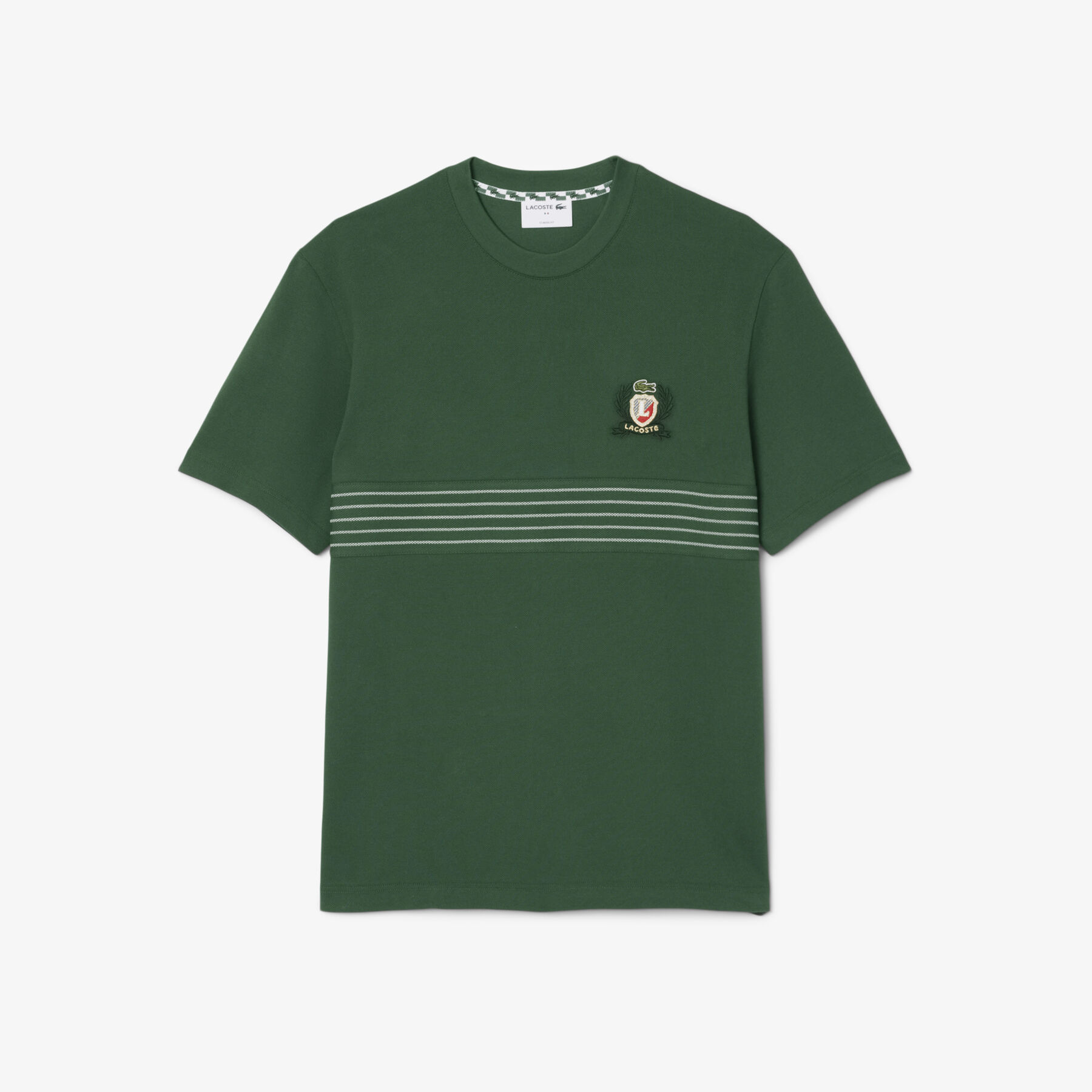 Embroidered Badge Pique T-shirt lacoste embroidered badge pique t shirt