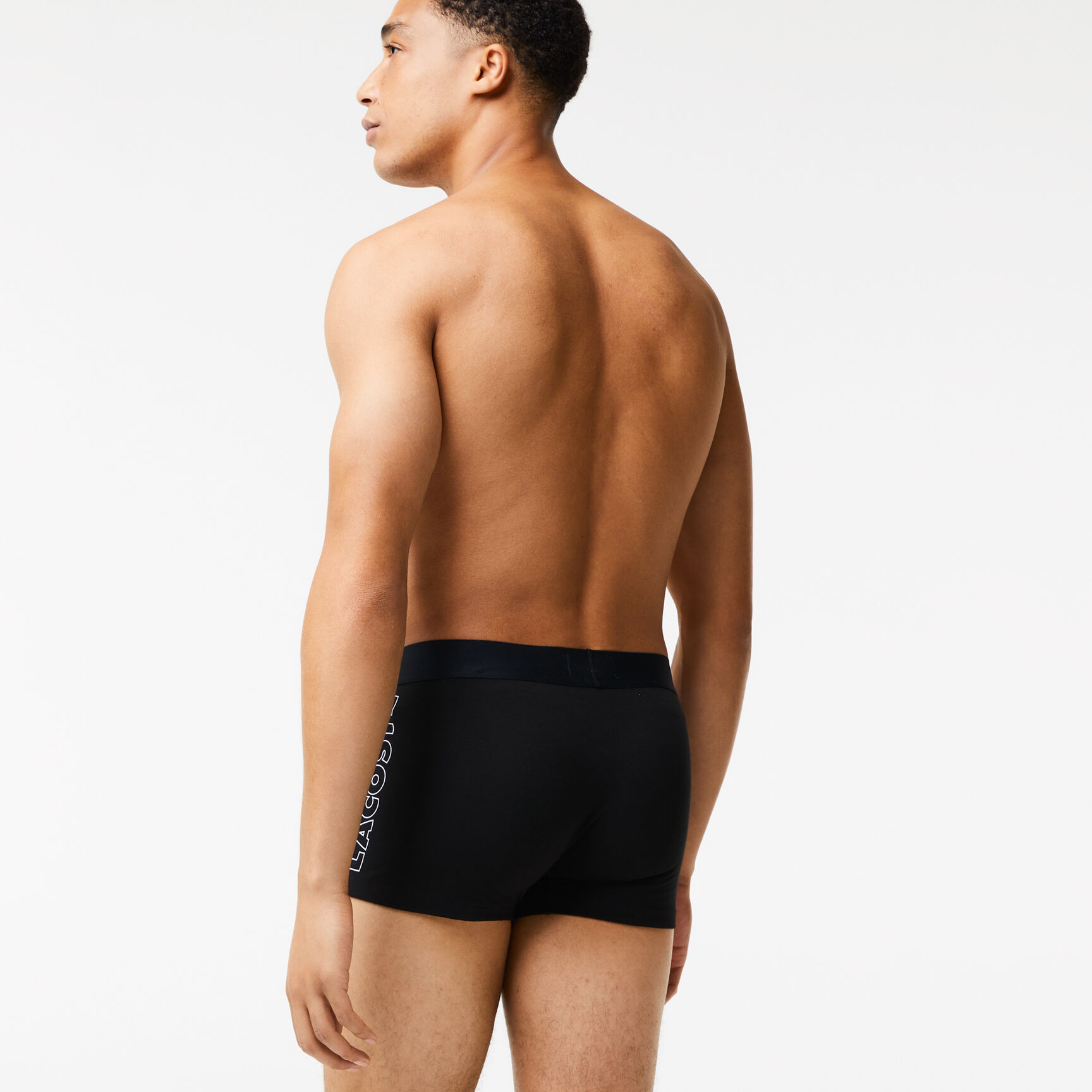 طقم بوكسر لاكوست بطبعة شعار التمساح للرجال، 3 قطع