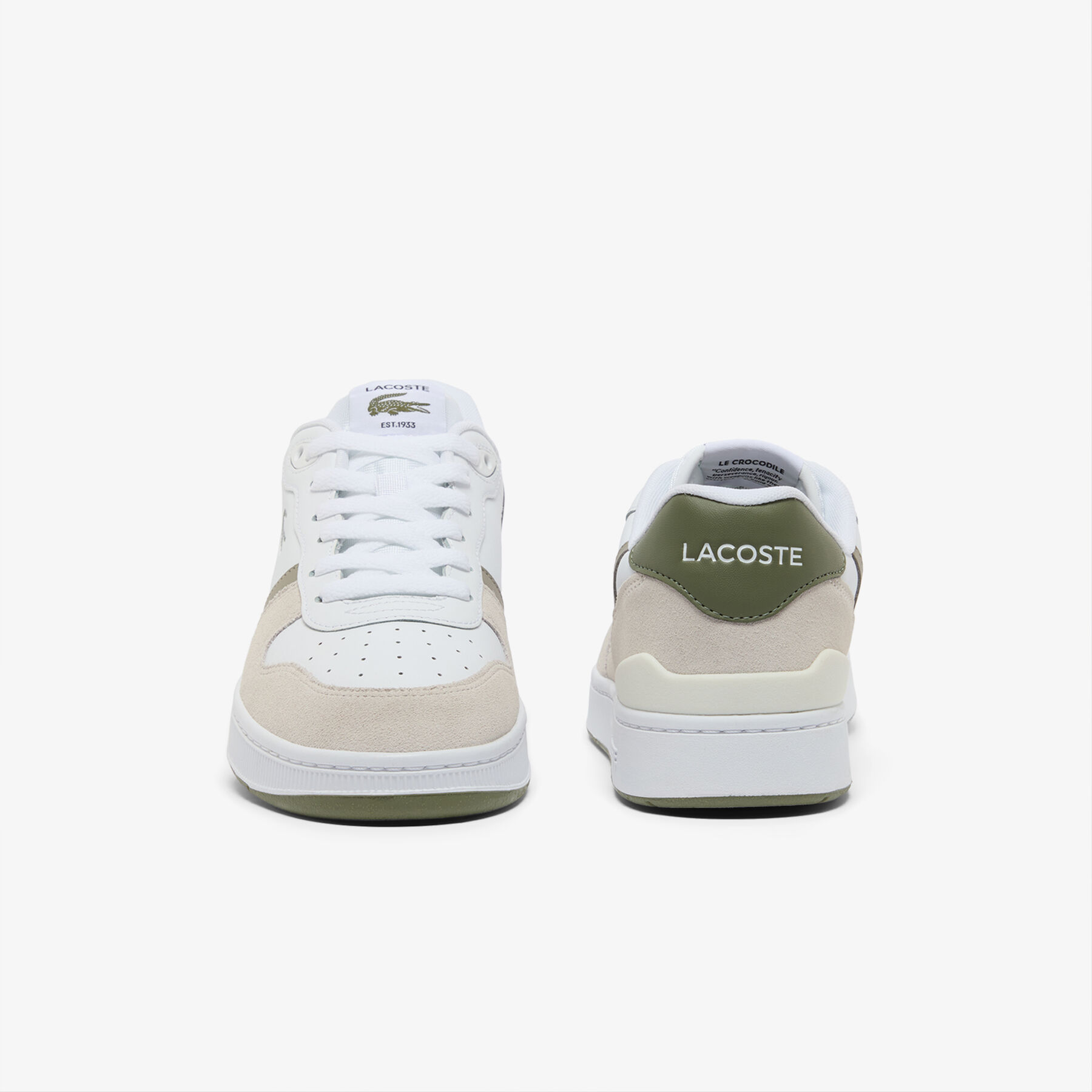 Men's T-Clip Set Leather Sneakers lacoste men s t clip set leather sneakers