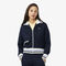 Zipped Stripe Accent Sweatshirt Zipped Stripe Accent Sweatshirt