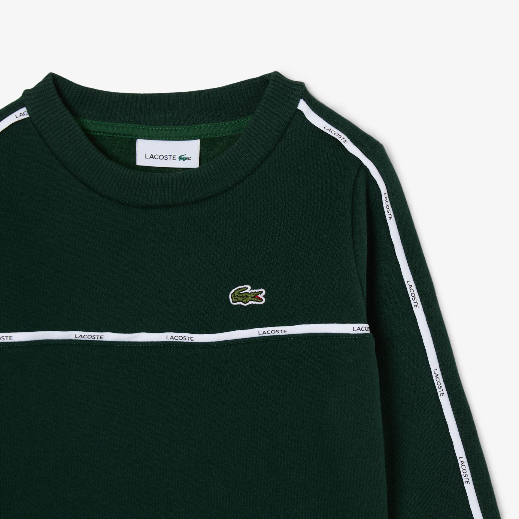 Logo Stripe Fleece Sweatshirt