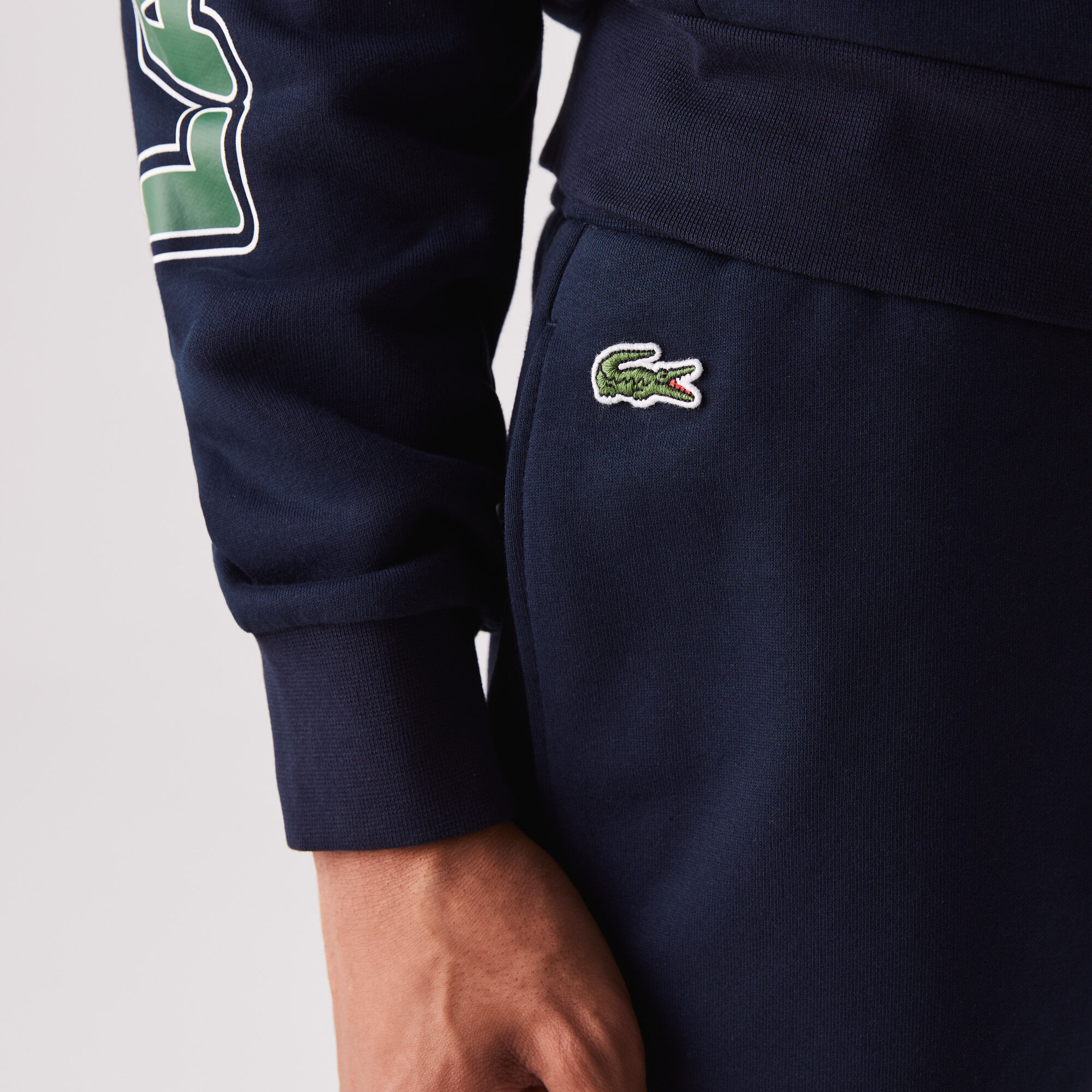 Mens lacoste fleece tracksuit online