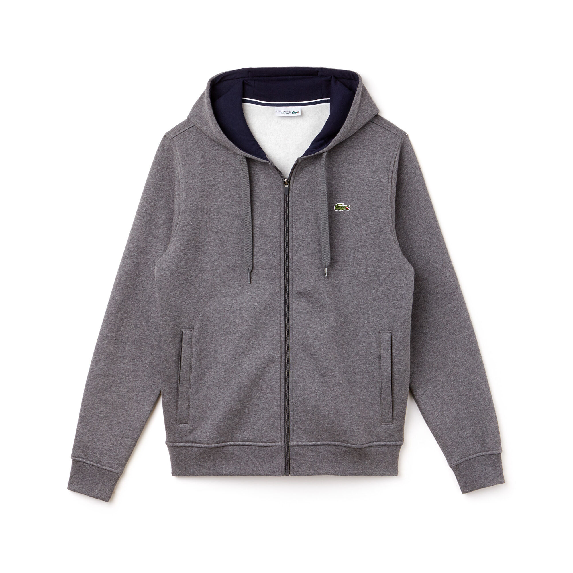 Buy Men s Lacoste SPORT Tennis hooded zippered sweatshirt in fleece Lacoste SA
