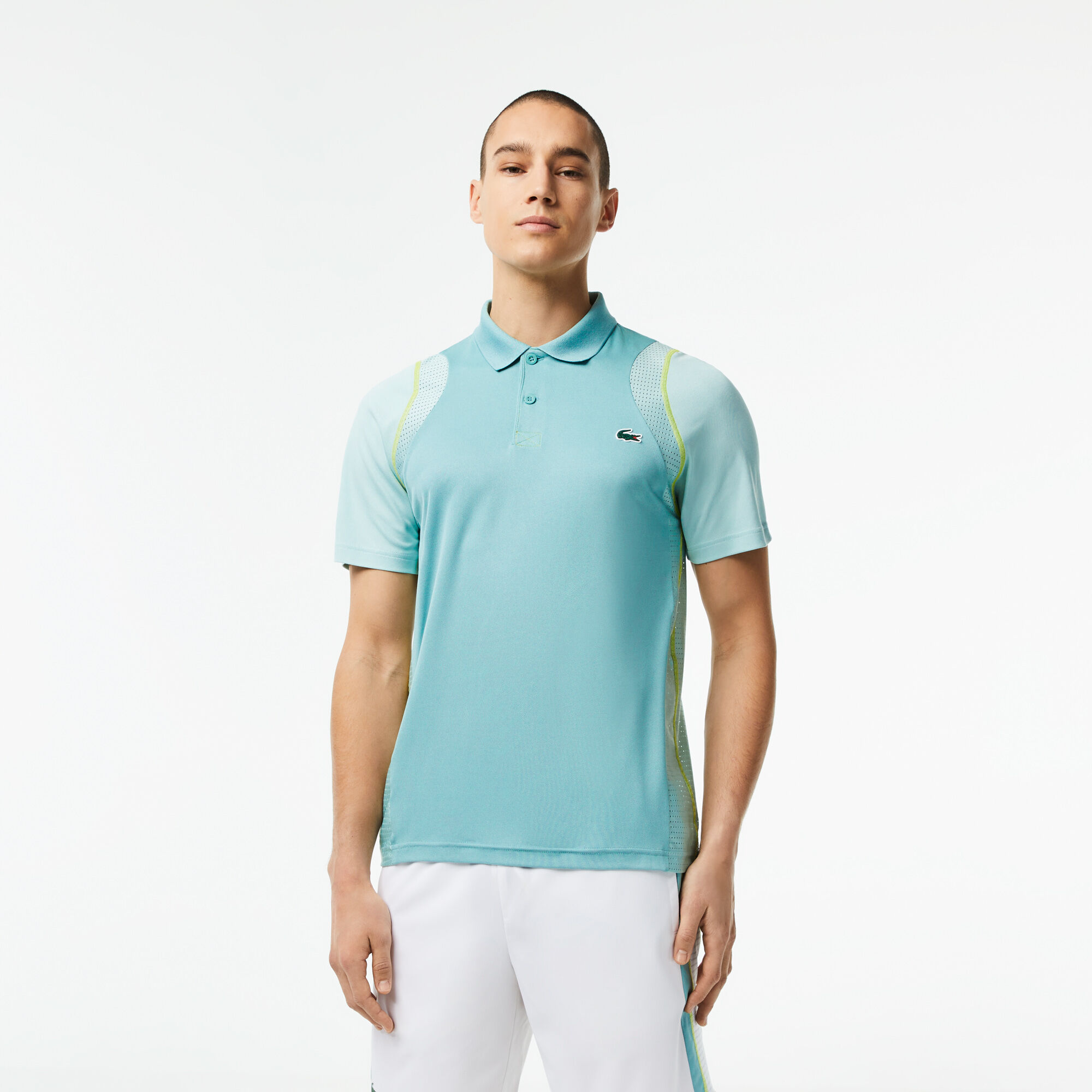 Lacoste polyester t best sale shirt
