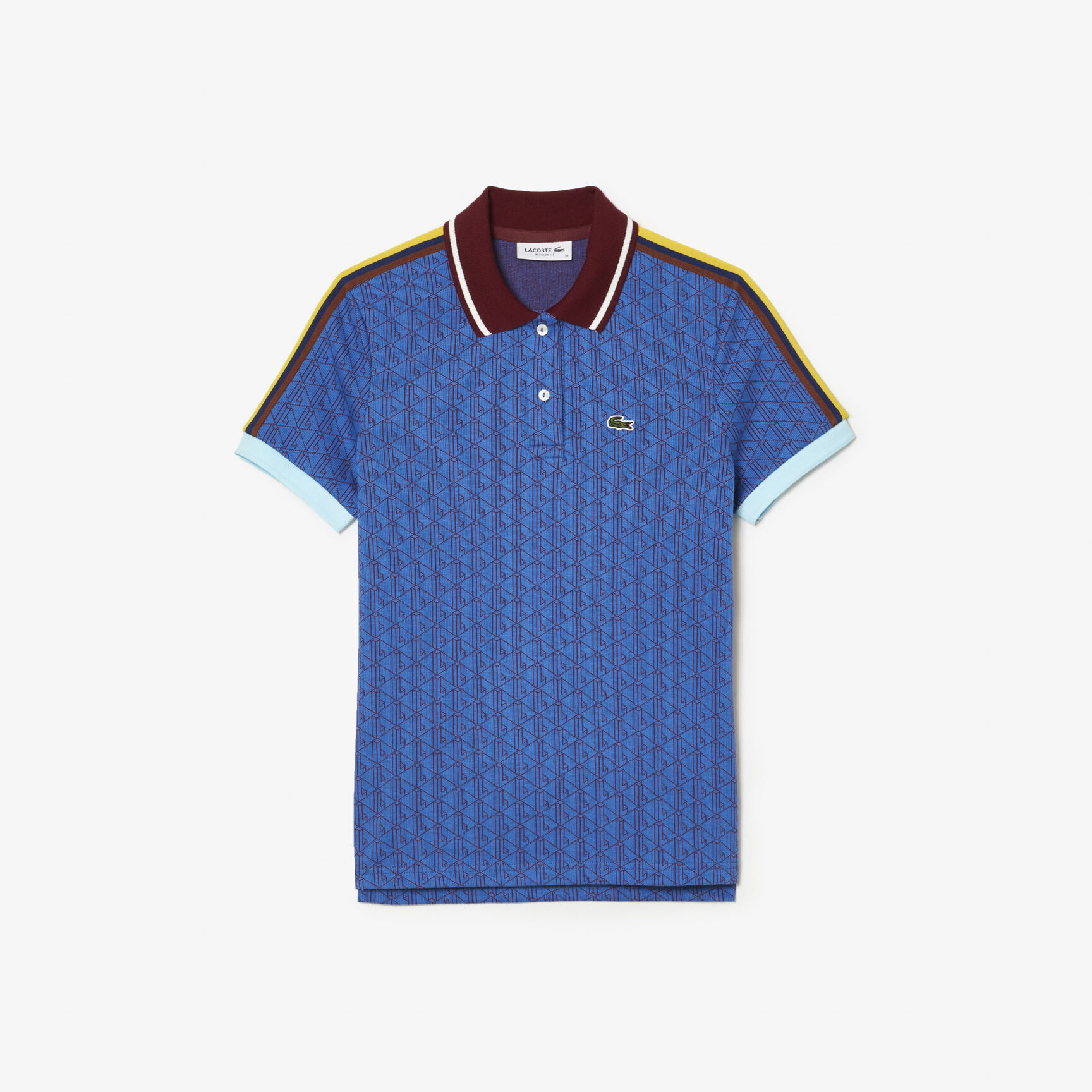 تي شيرت بولو لاكوست قطن طري بقصّة ضيقة للنساء