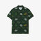 lacoste men s holiday regular fit crocodile print polo