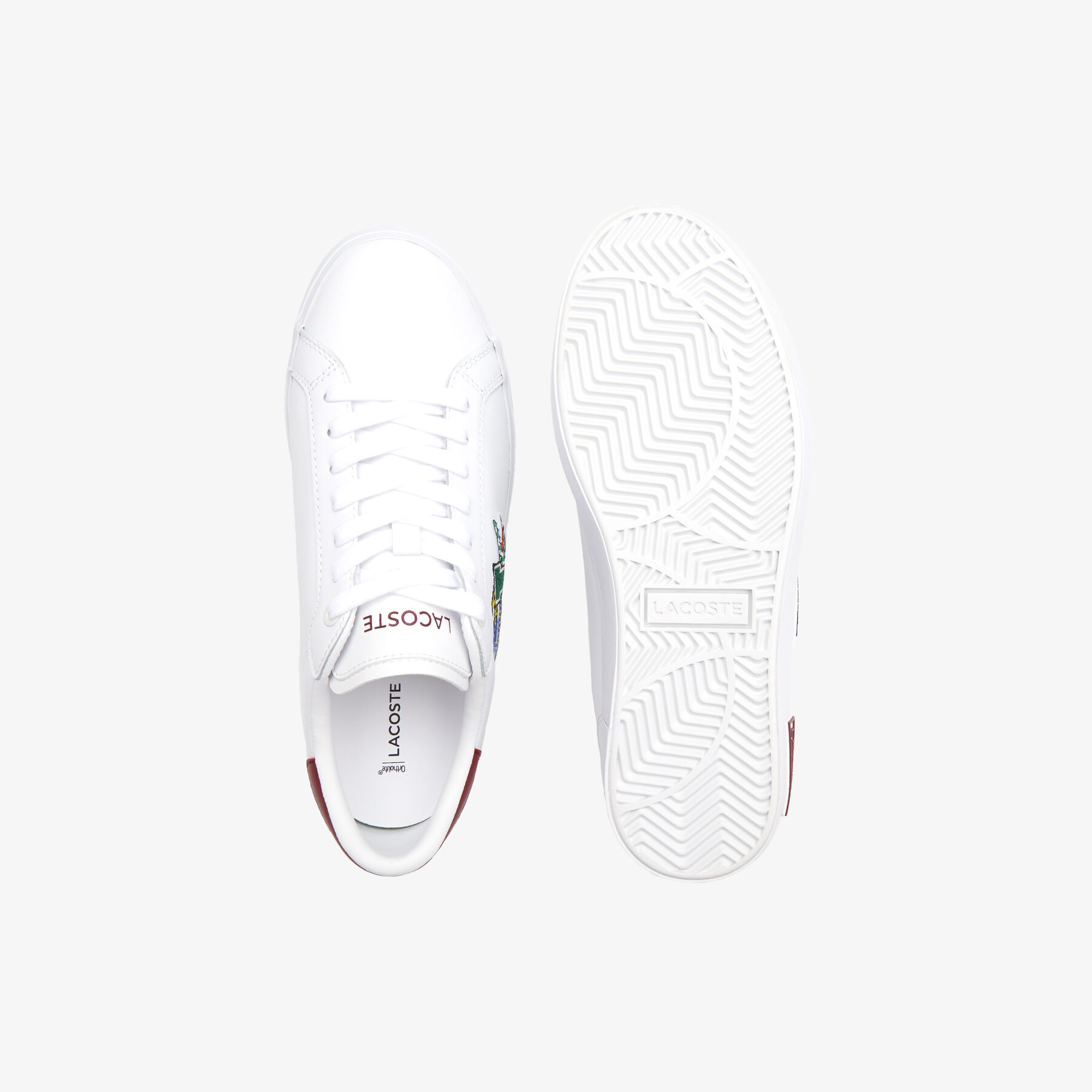women s lacoste powercourt leather sneakers