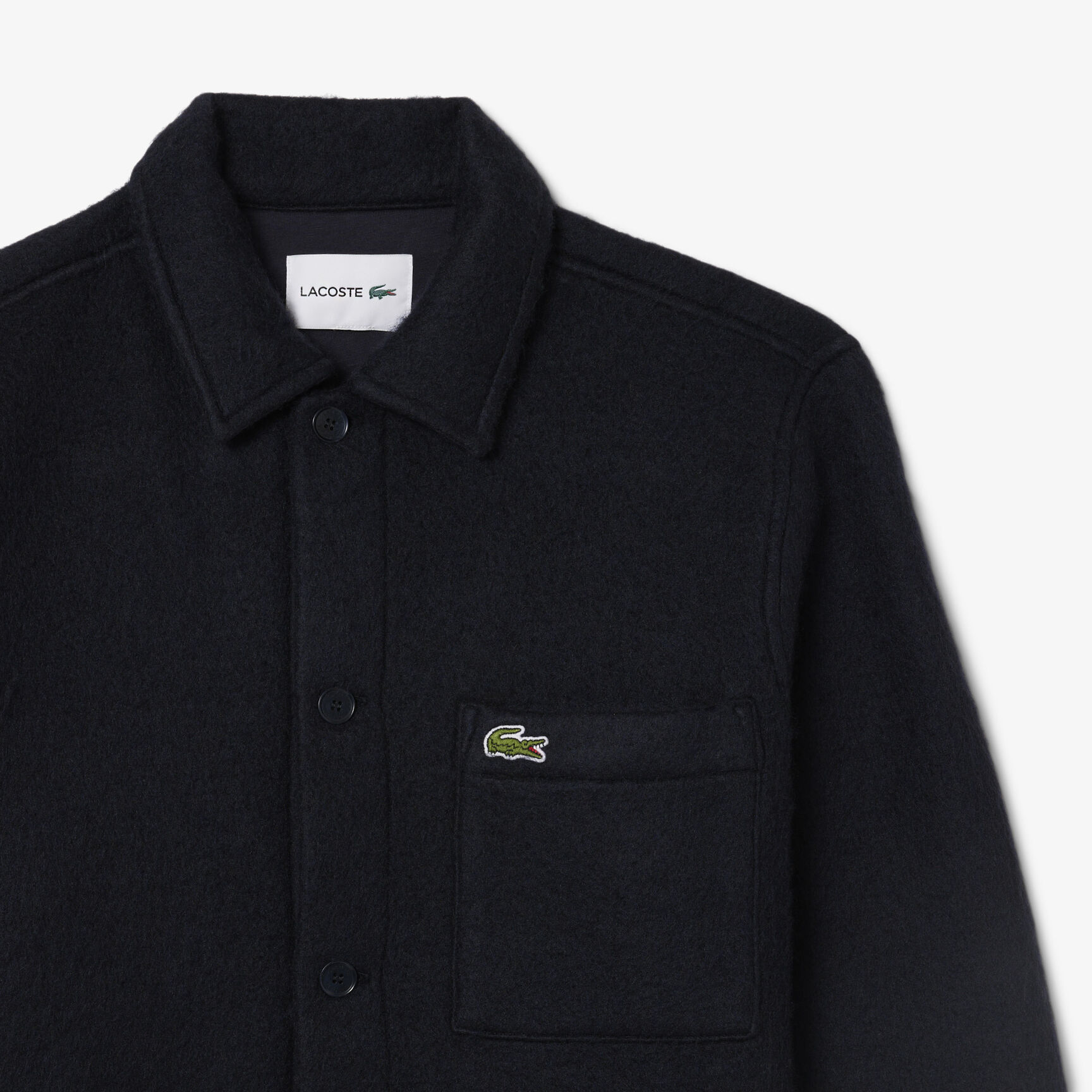 Wool Blend Felt Overshirt Wool Blend Felt Overshirt
