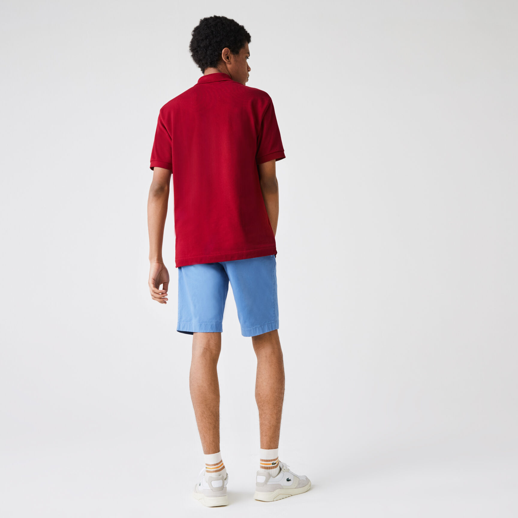 Men's Slim Fit Stretch Gabardine Bermuda Shorts