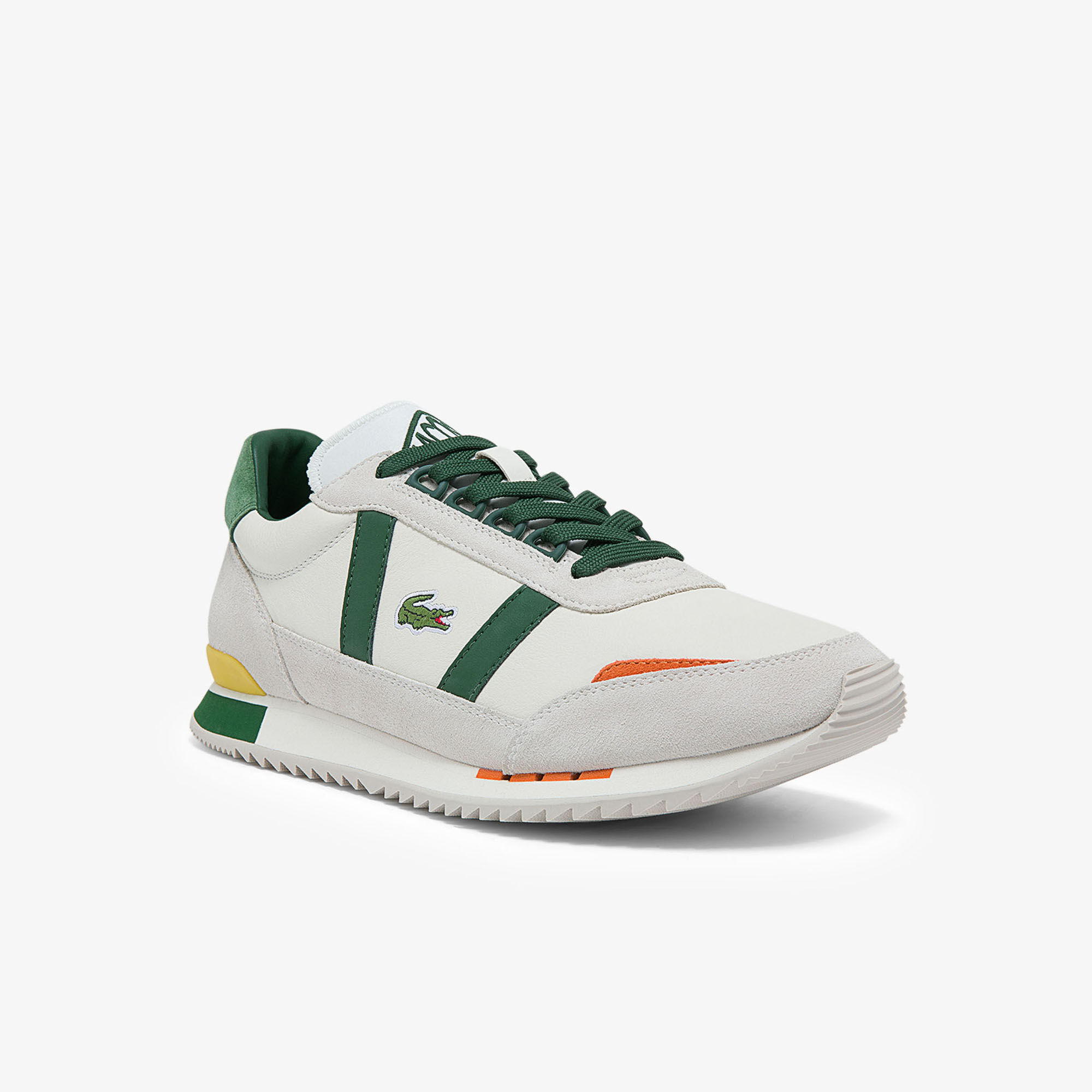 Buy Men s Partner Retro Leather and Suede Sneakers Lacoste SA
