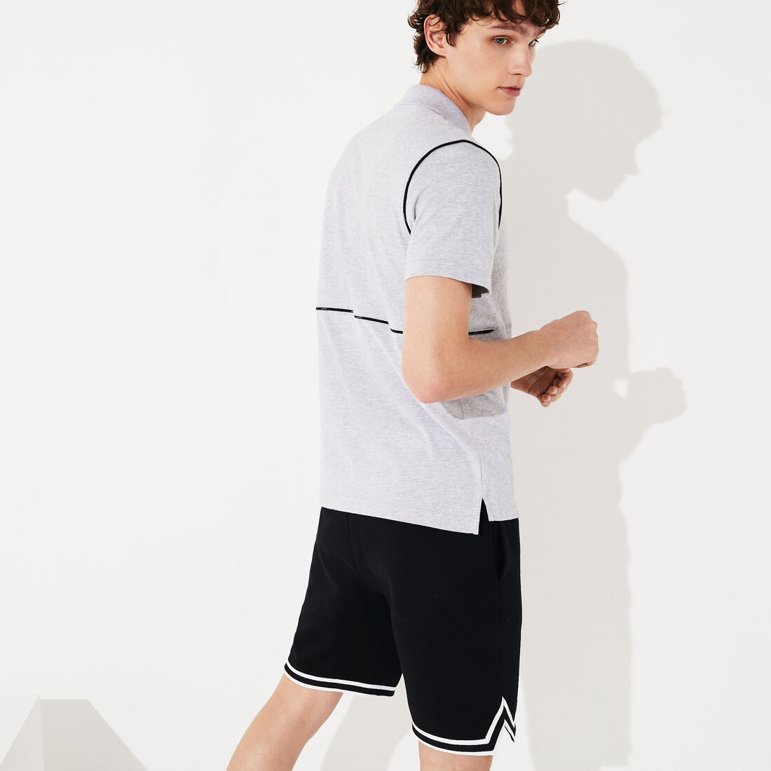 Men's Lacoste SPORT Ultra Soft Cotton Zip Polo Shirt Men's Lacoste SPORT Ultra Soft Cotton Zip Polo Shirt