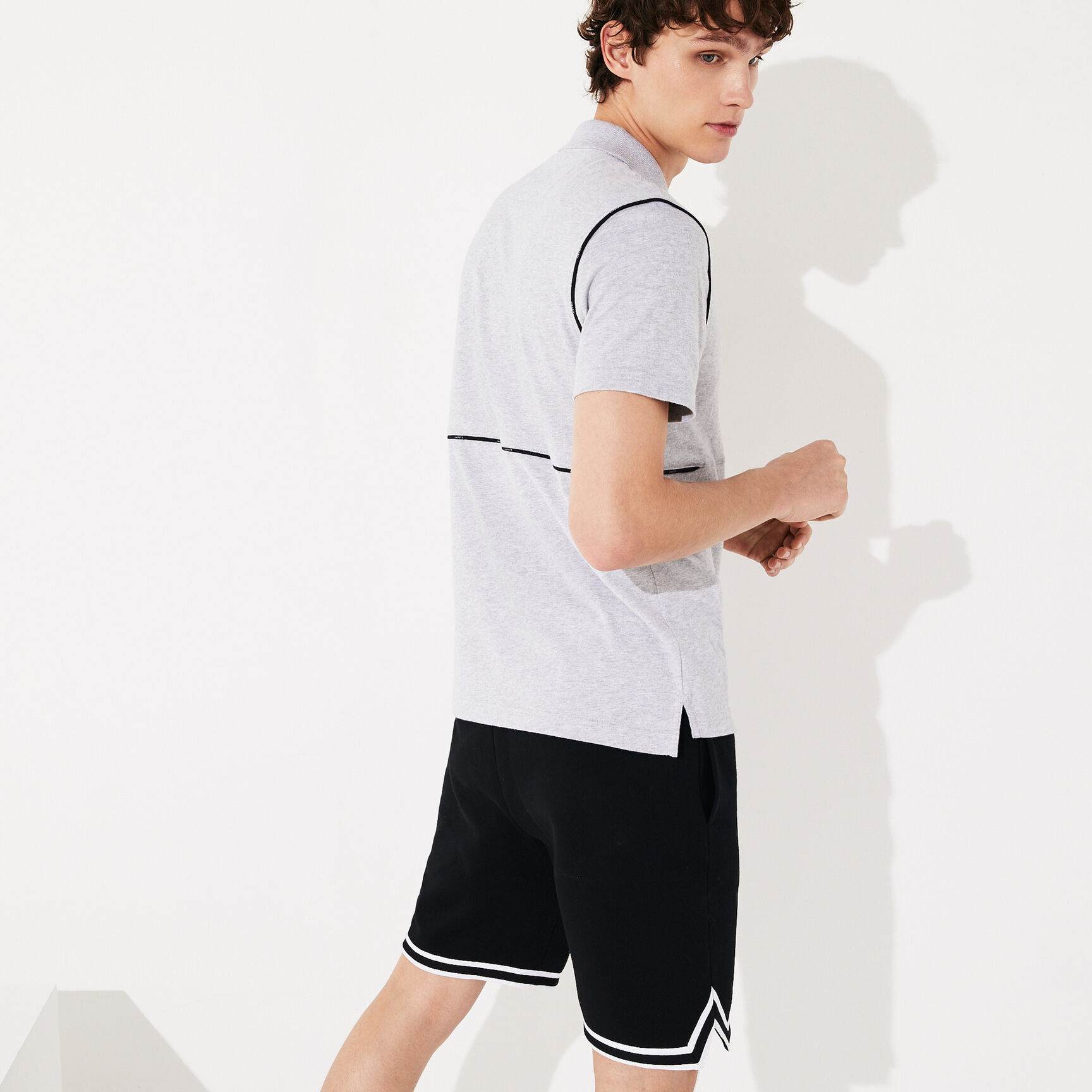 Men's Lacoste SPORT Ultra Soft Cotton Zip Polo Shirt Men's Lacoste SPORT Ultra Soft Cotton Zip Polo Shirt