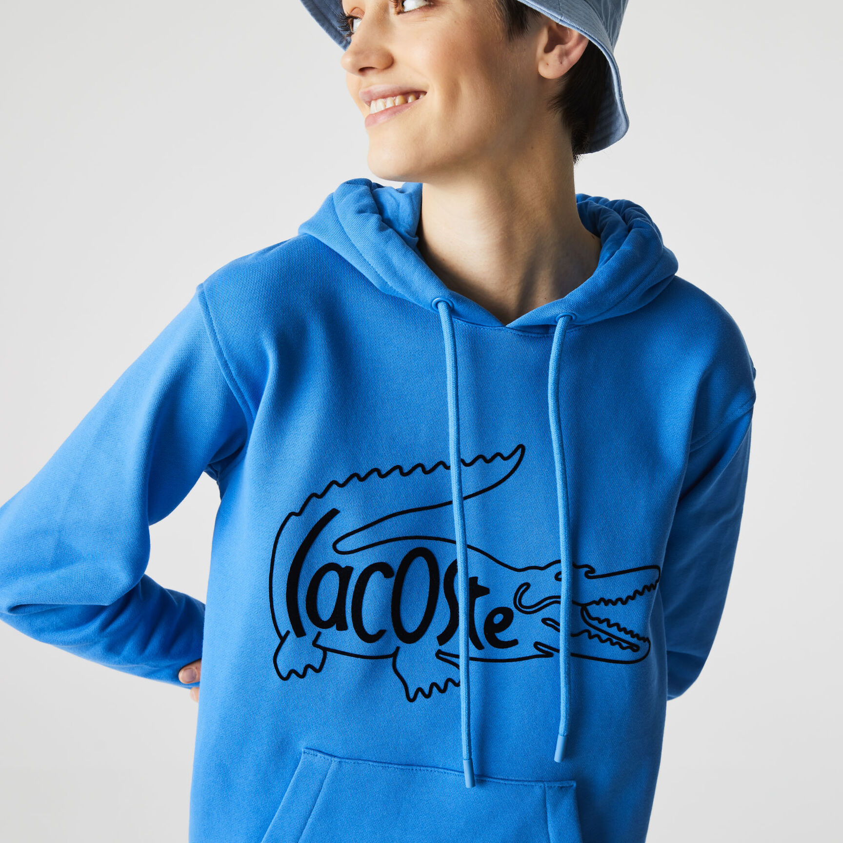 فستان سويت شيرت من القطن الصوفي مع طبعة التمساح بحجم كبير للنساء فستان سويت شيرت من القطن الصوفي مع طبعة التمساح بحجم كبير للنساء