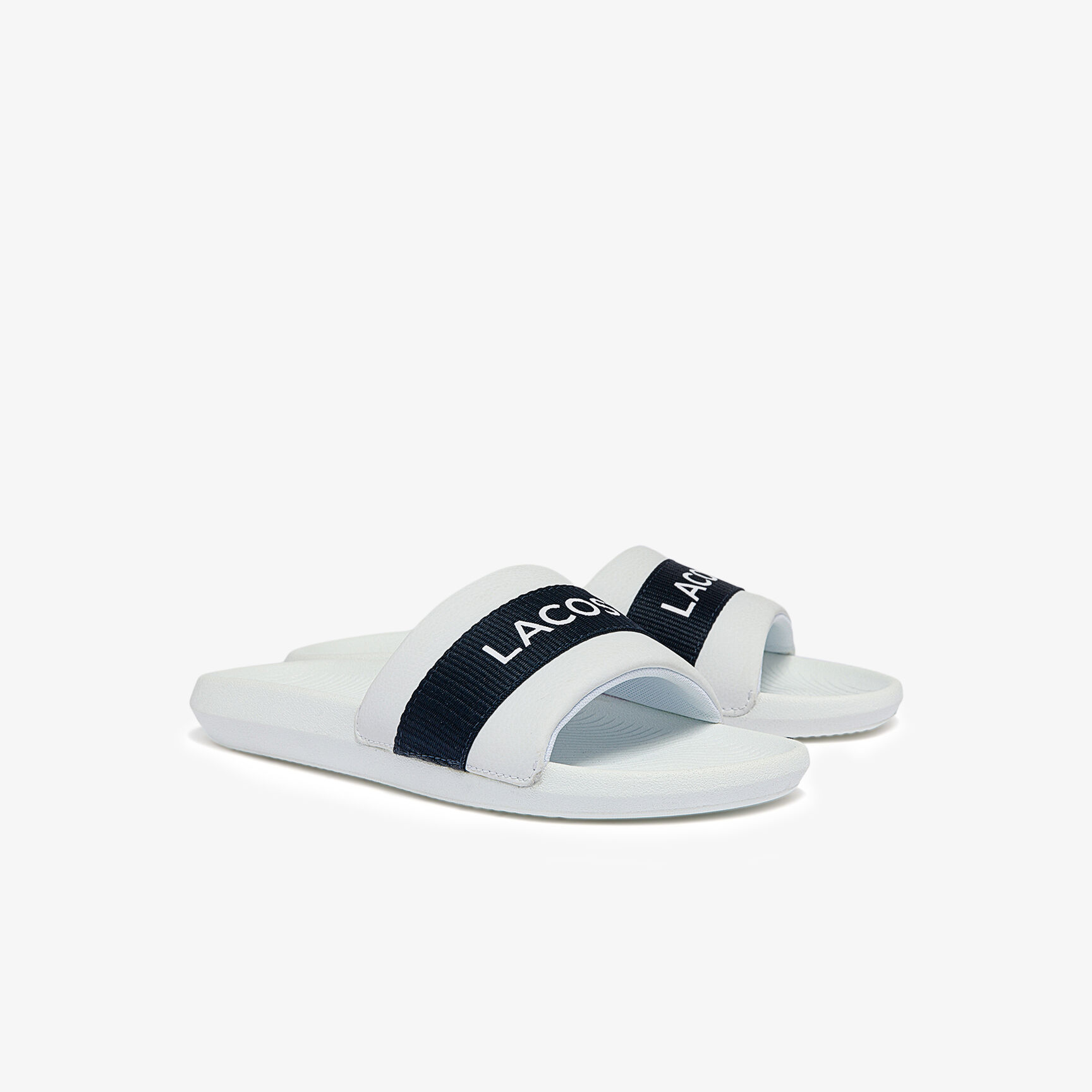 Men's Croco Slides Textile Logo